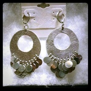 Silver color earrings